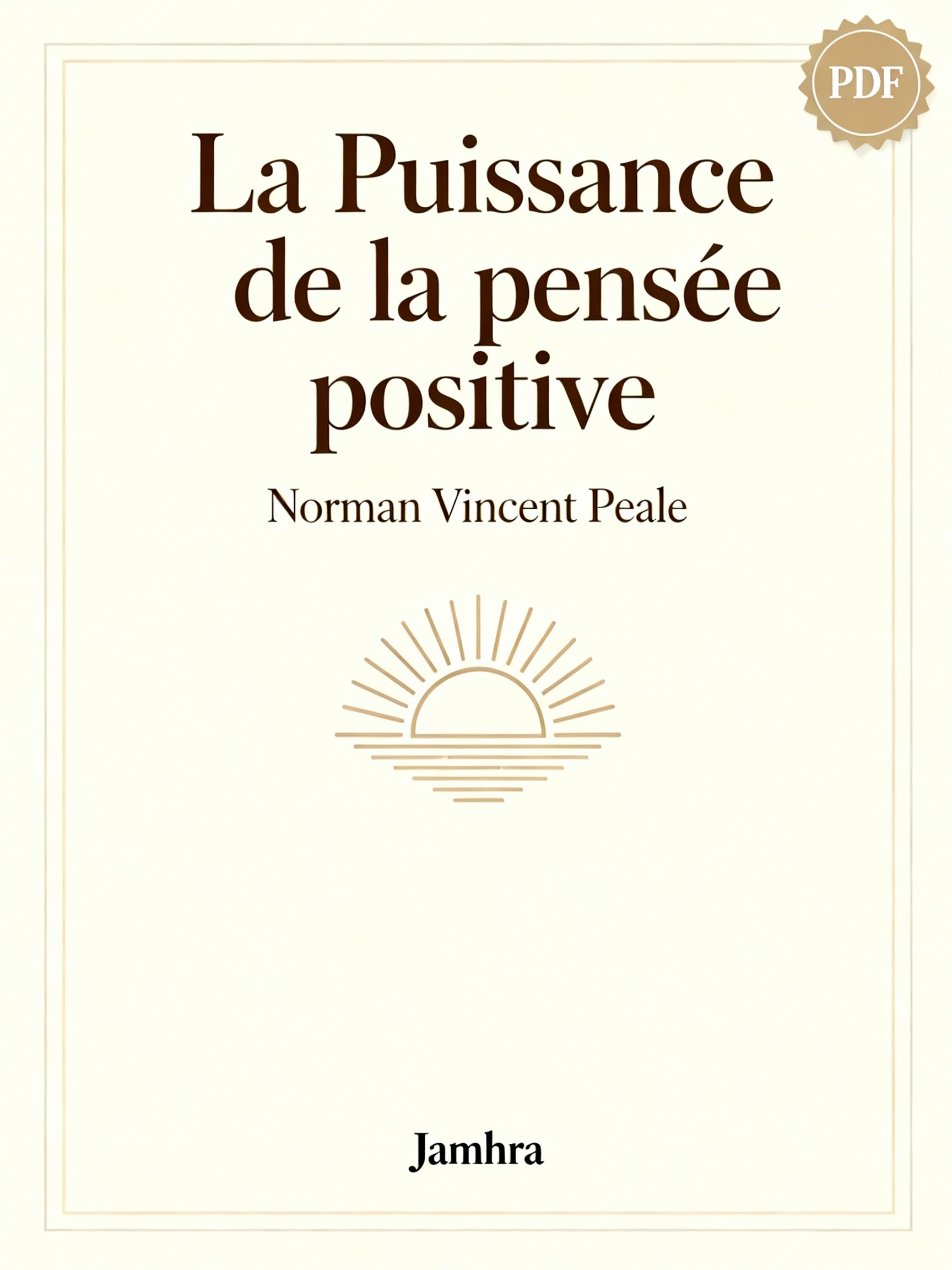 La Puissance de la pensée positive PDF de Norman Vincent Peale